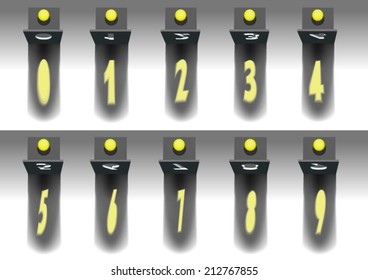 number light&shadows