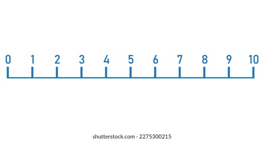 Number line 1-10 for preschool kids. Counting numbers. Teaching resources.