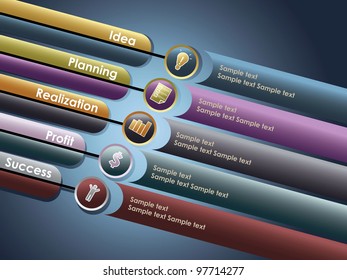 number line background for business