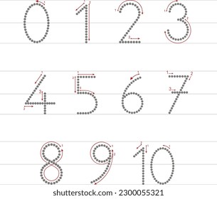 number with line. exercise number for kids. school kindergarten. line exercise. activities number line