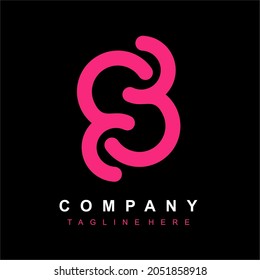 number logo for business company