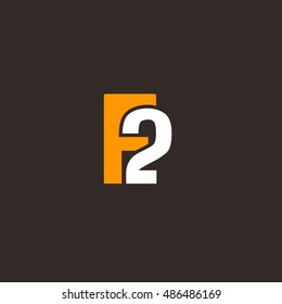 Number Logo design with alphabet