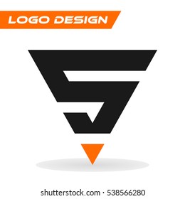 Number logo design. Number five 5 isolated on white background. Vector flat icon or logo template