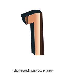 number logo design template