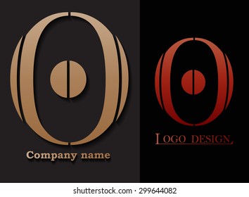 Number logo design.Number zero logo.Logo 0 vector template.