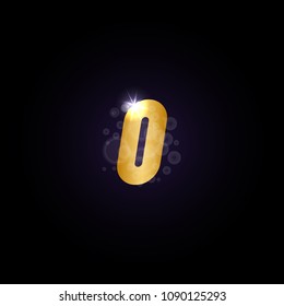 Number logo icon template
