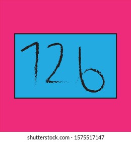 number logo icon texture background 
