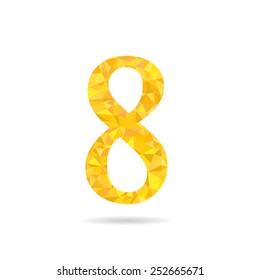 Number Low Polygon Stock Vector (Royalty Free) 252665671 | Shutterstock