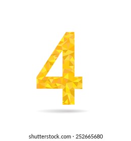 Number Low Polygon Stock Vector (Royalty Free) 252665680 | Shutterstock