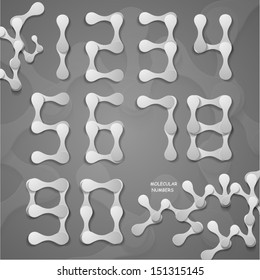 number made ??up of molecules