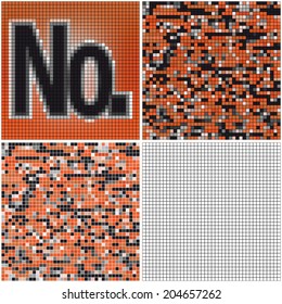 Number (mixed mosaic with empty cells)