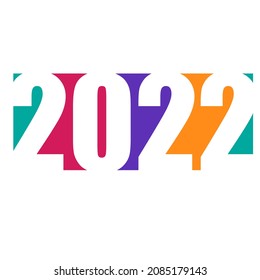 Number negative space logo concept
