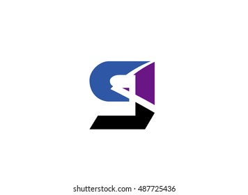 Number nine 9 logo icon template elements
