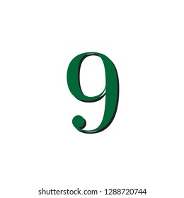 number nine green