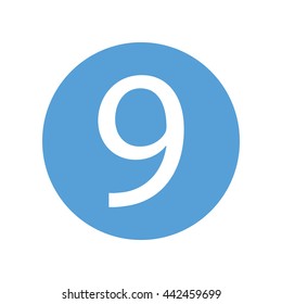 Number nine icon