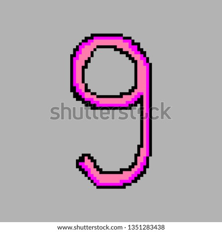 number nine pixel