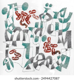 number, nine, six, five, shapes, surfaces, curves, lines, arches