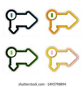 Number one 1 logo icon design template elements