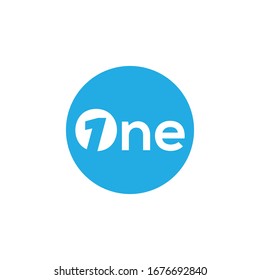 Número uno "1" elementos de plantilla de diseño de icono del logotipo.