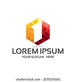 Number one 1 logo icon design template elements