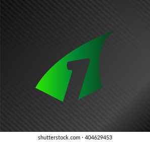 Number one 1 logo icon template
