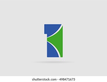 Number one 1 logo icon template
