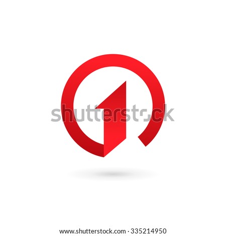 Number one 1 logo icon design template elements
