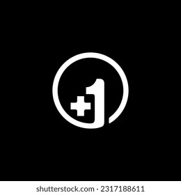 diseño del logotipo del vector de éxito número uno 1