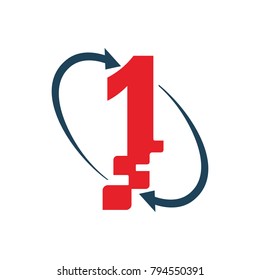 number one arrow logo