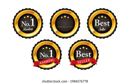 Number One, Best Seller Icon , Vector Illustration