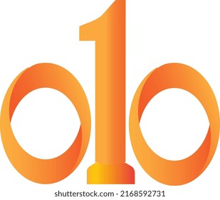 Número uno entre dos cero