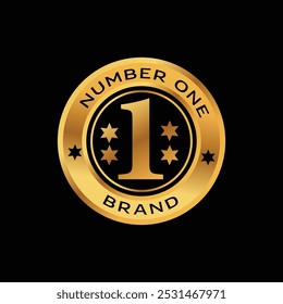 number one brand vector icon design