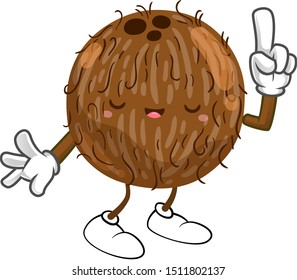 Number One Coconut Shell, Logo Design Illustration