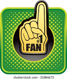 number one fan foam hand web button