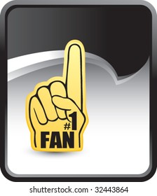 number one fan foam hand on rip curl background