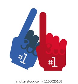 Number One Fan Gloves Stock Vector (Royalty Free) 1168025188 | Shutterstock