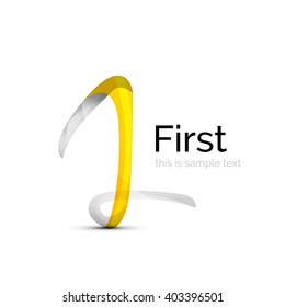 Nummer eins, erstes Logo-Banddesign