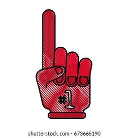 Number one glove design