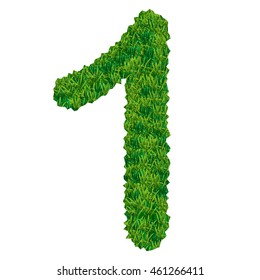 the number is one of the grass