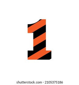 Number one icon design template vector isolated