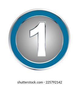 Number one icon - Vector