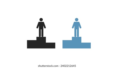 Number One Icon. Vector isolated illustration of number one