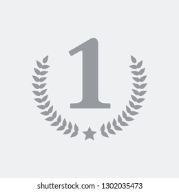 Number one laurel ribbon