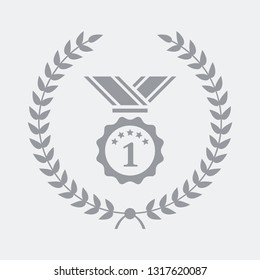 Number one laurel ribbon