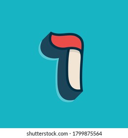 Number one logo in classic sport style. This script font is perfect for a sportswear advertising, champions art, college team identity, etc.