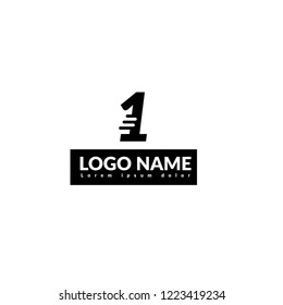 number one logo concept. Designed for your web site design, logo, app, UI