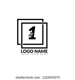 number one logo concept. Designed for your web site design, logo, app, UI
