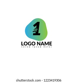 number one logo concept. Designed for your web site design, logo, app, UI