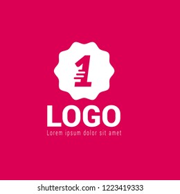 number one logo concept. Designed for your web site design, logo, app, UI