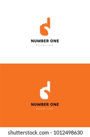 Number One Logo Template.